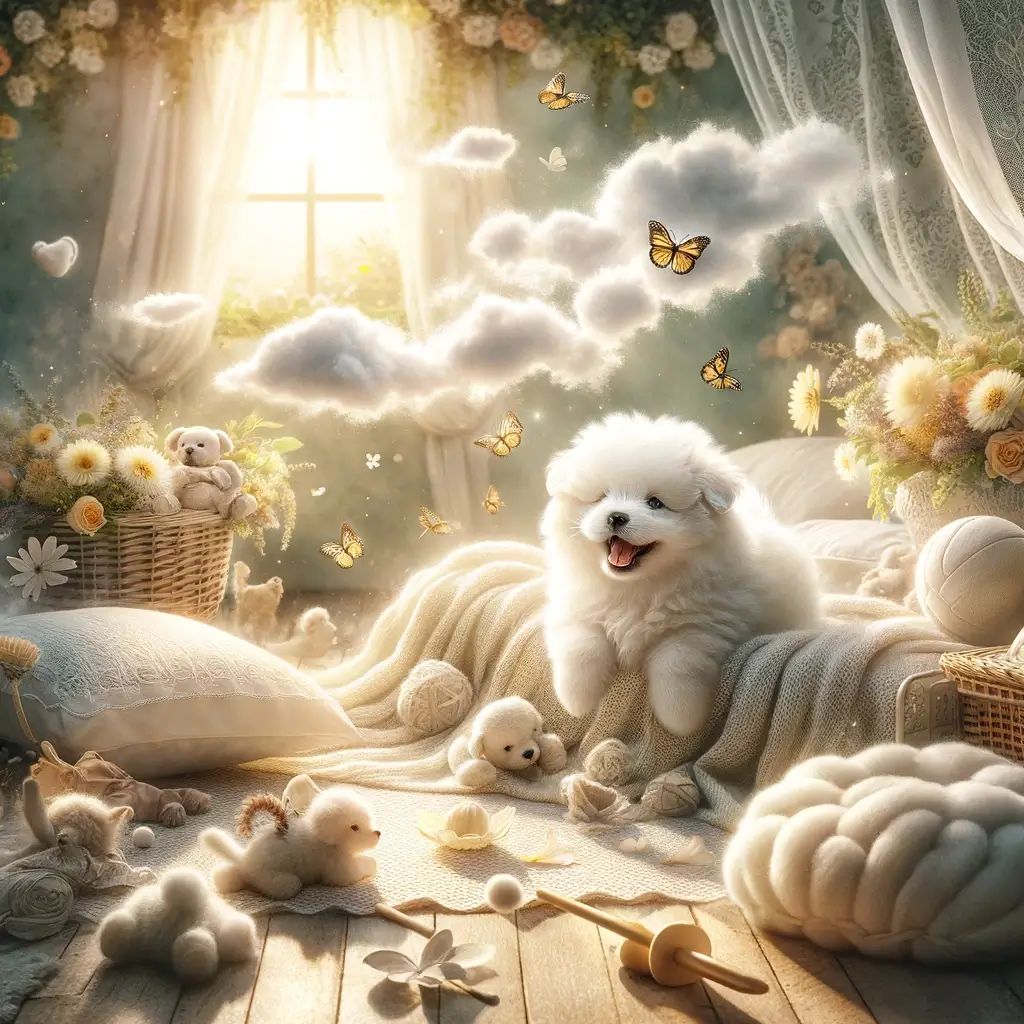 하얀 강아지 나오는 꿈 해몽 해석