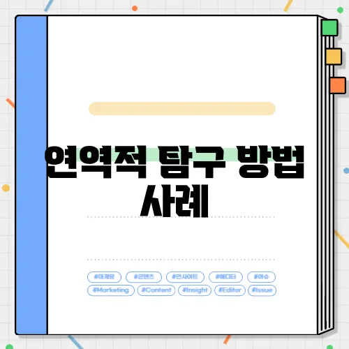 연역적 탐구 방법 사례