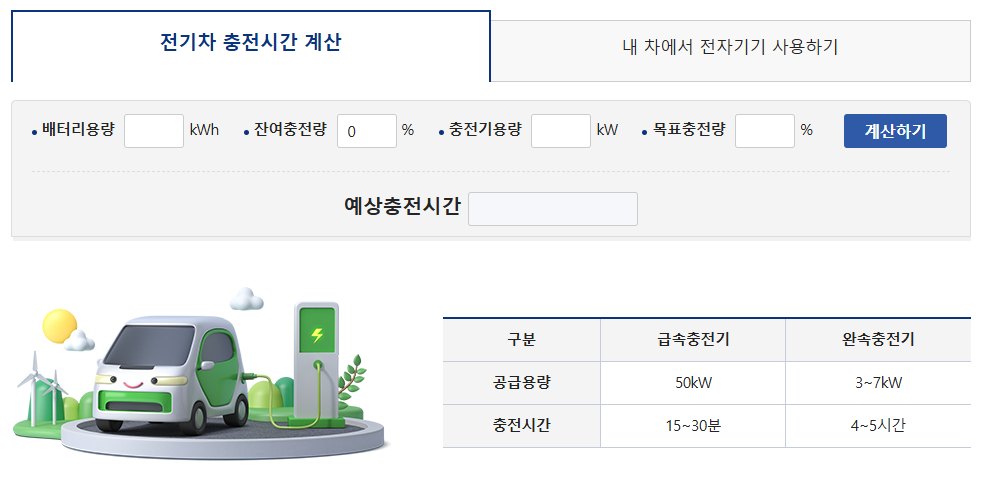 충전시간 계산 바로가기