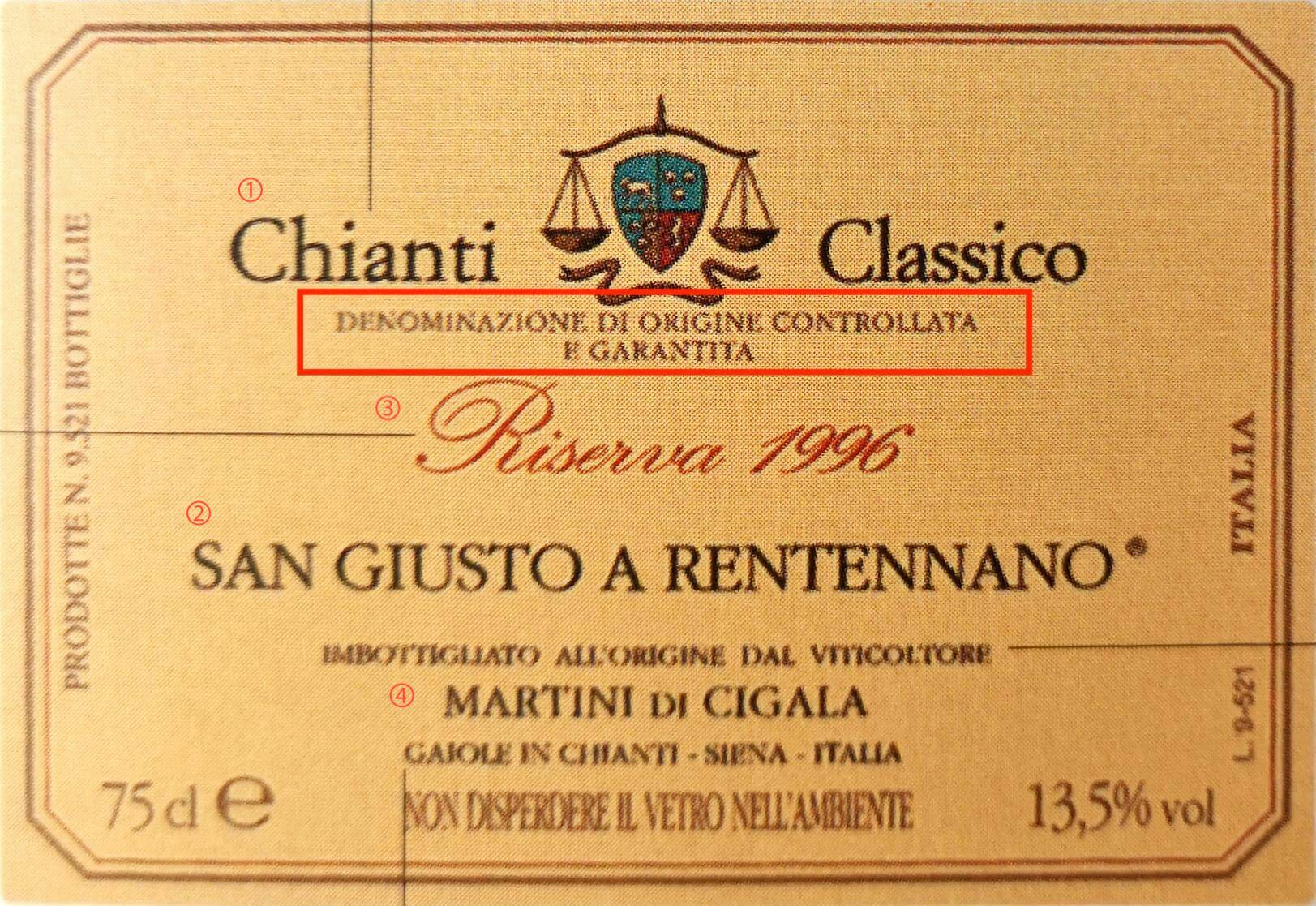 이태리 와인 레이블 읽기