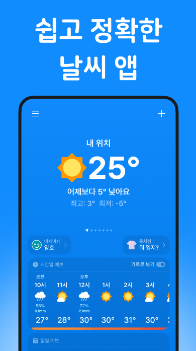 날씨날씨만의 장점