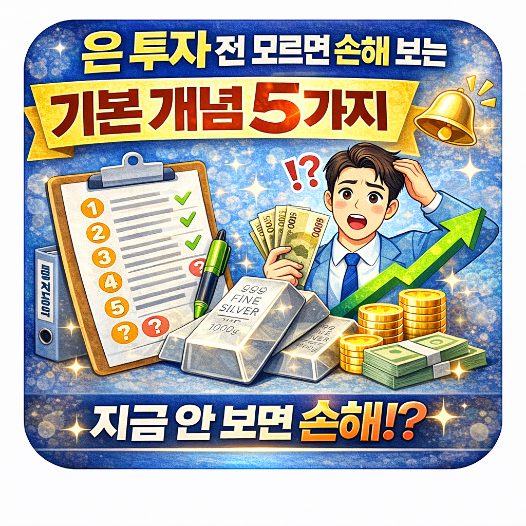 은 투자 전 모르면 손해 보는 기본 개념 5가지