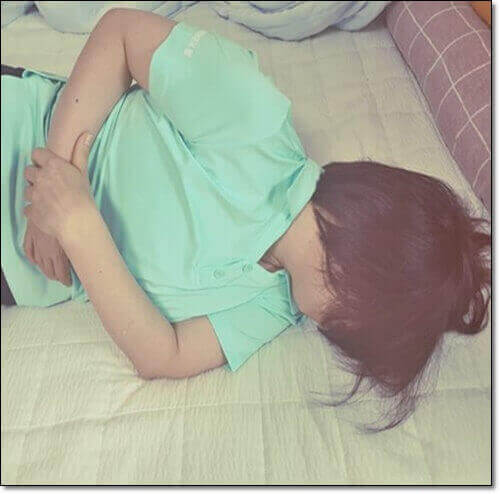 심한 복통 환자