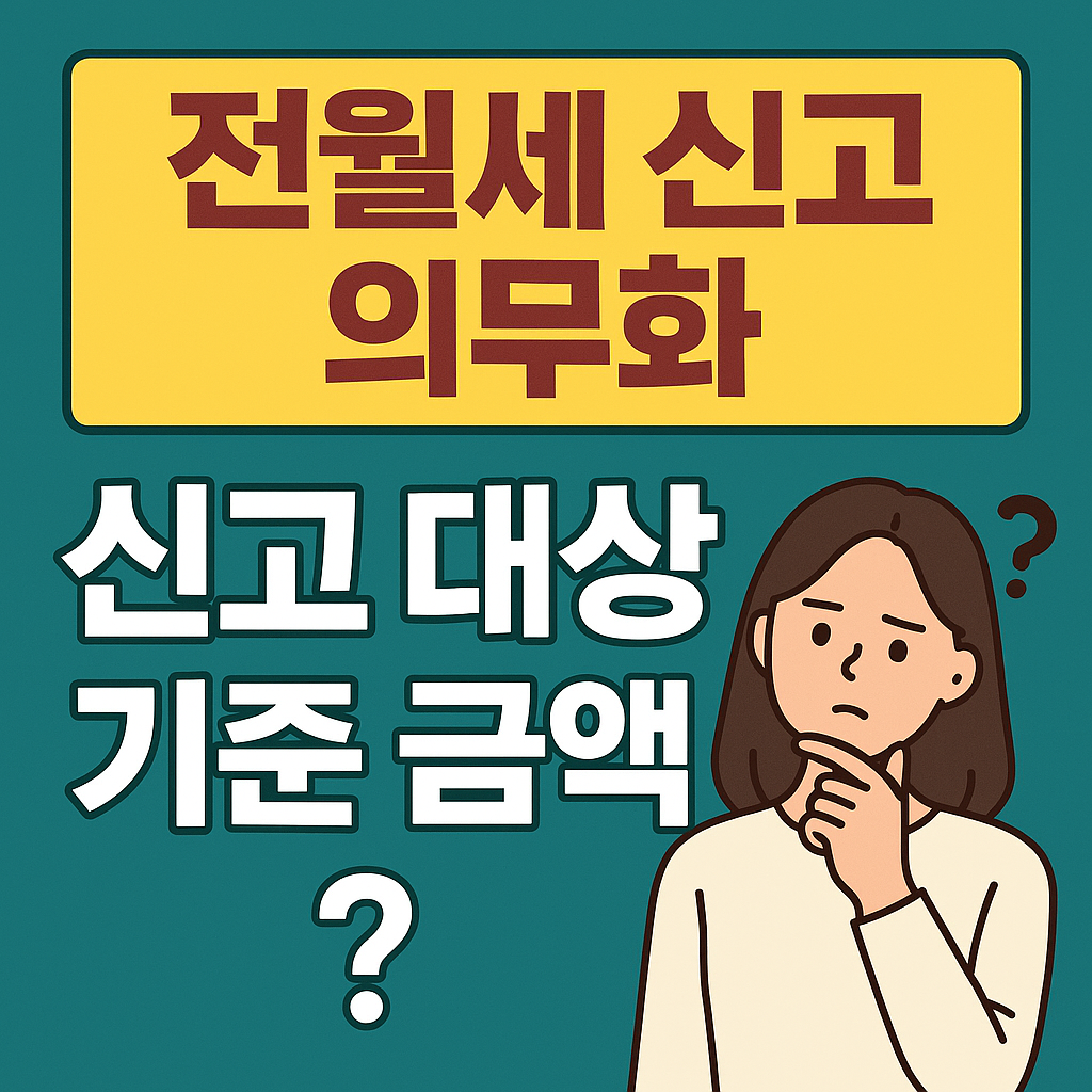 2025 전월세 신고 의무화 - 신청 대상, 신청 예외, 과태료 기준