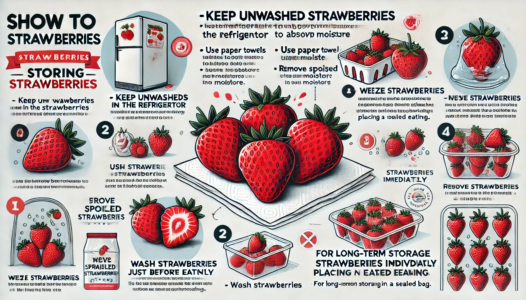 딸기 보관 시 주의사항