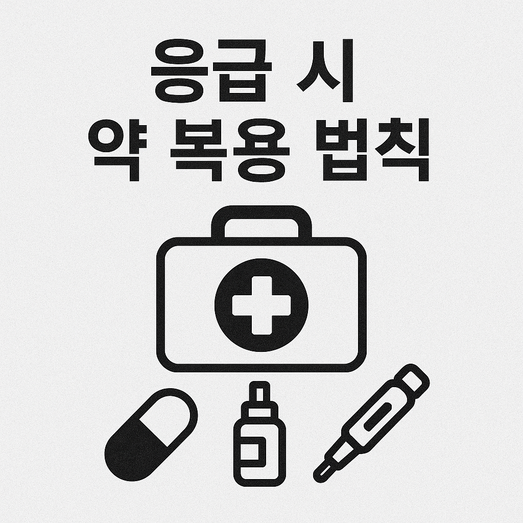 119 오기 전 5분, 생명을 지키는 약 복용 체크리스트🚑