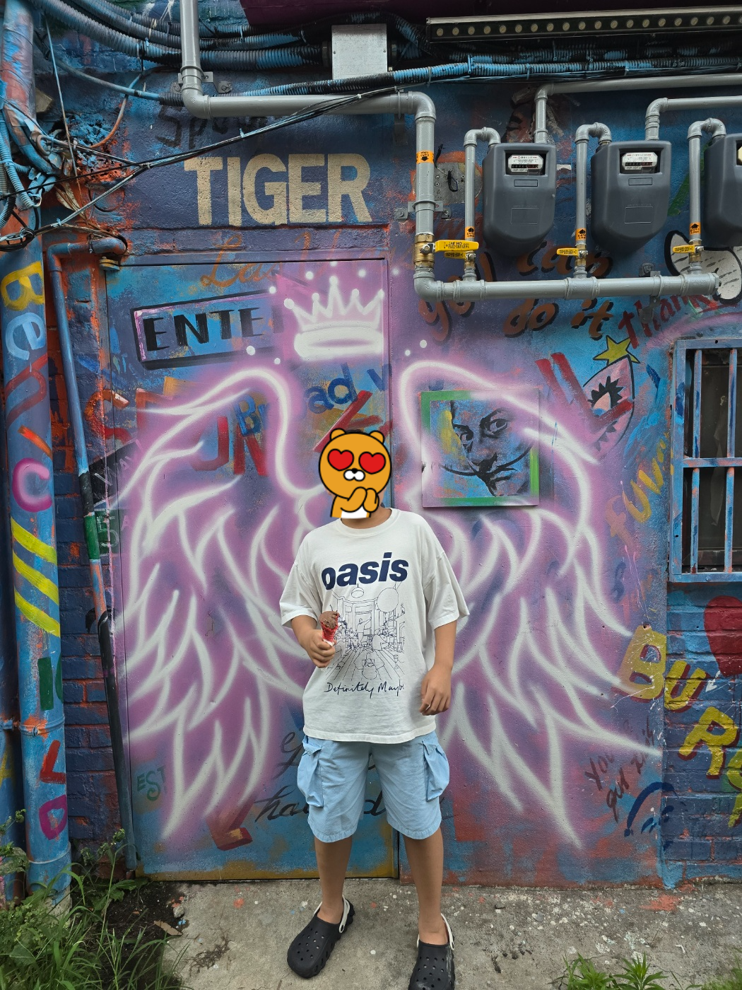 송탄로데오거리 근방의 벽화거리