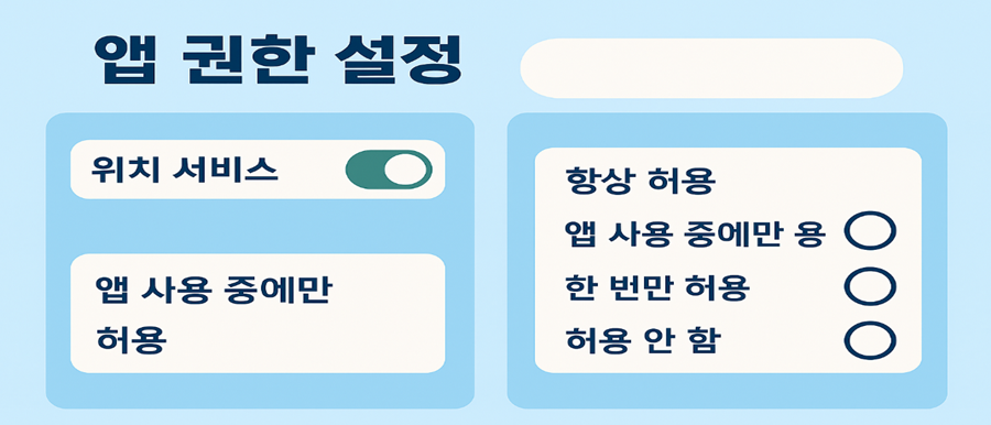 아이폰 (iOS 17 기준) 위치기반 앱 차단법