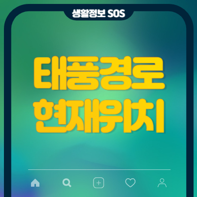 태풍경로-현재위치