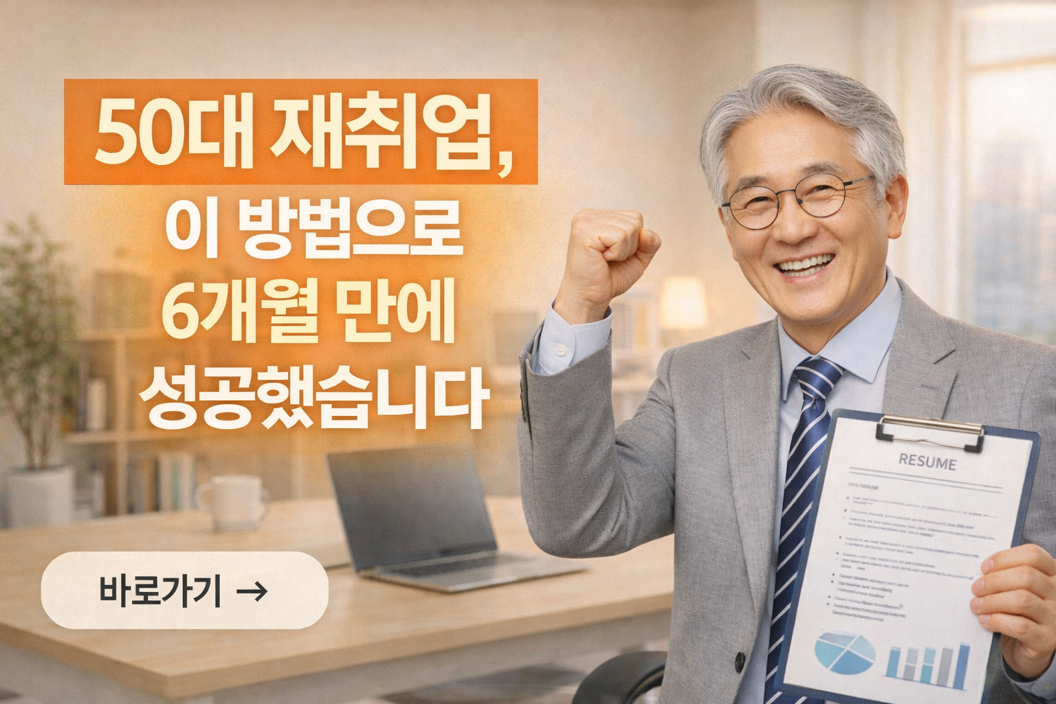 50대 재취업, 이 방법으로 6개월 만에 성공했습니다