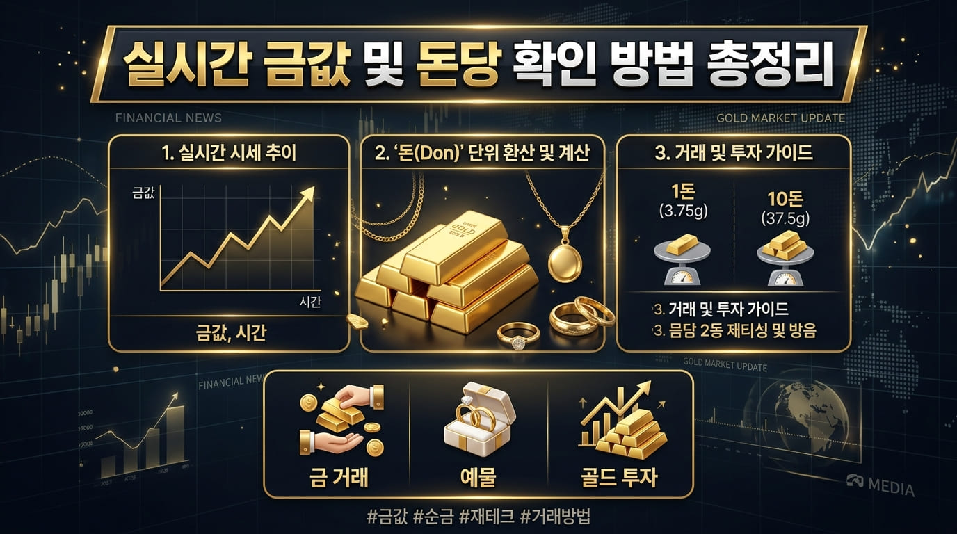 금 1돈가격 실시간 금시세 계산기