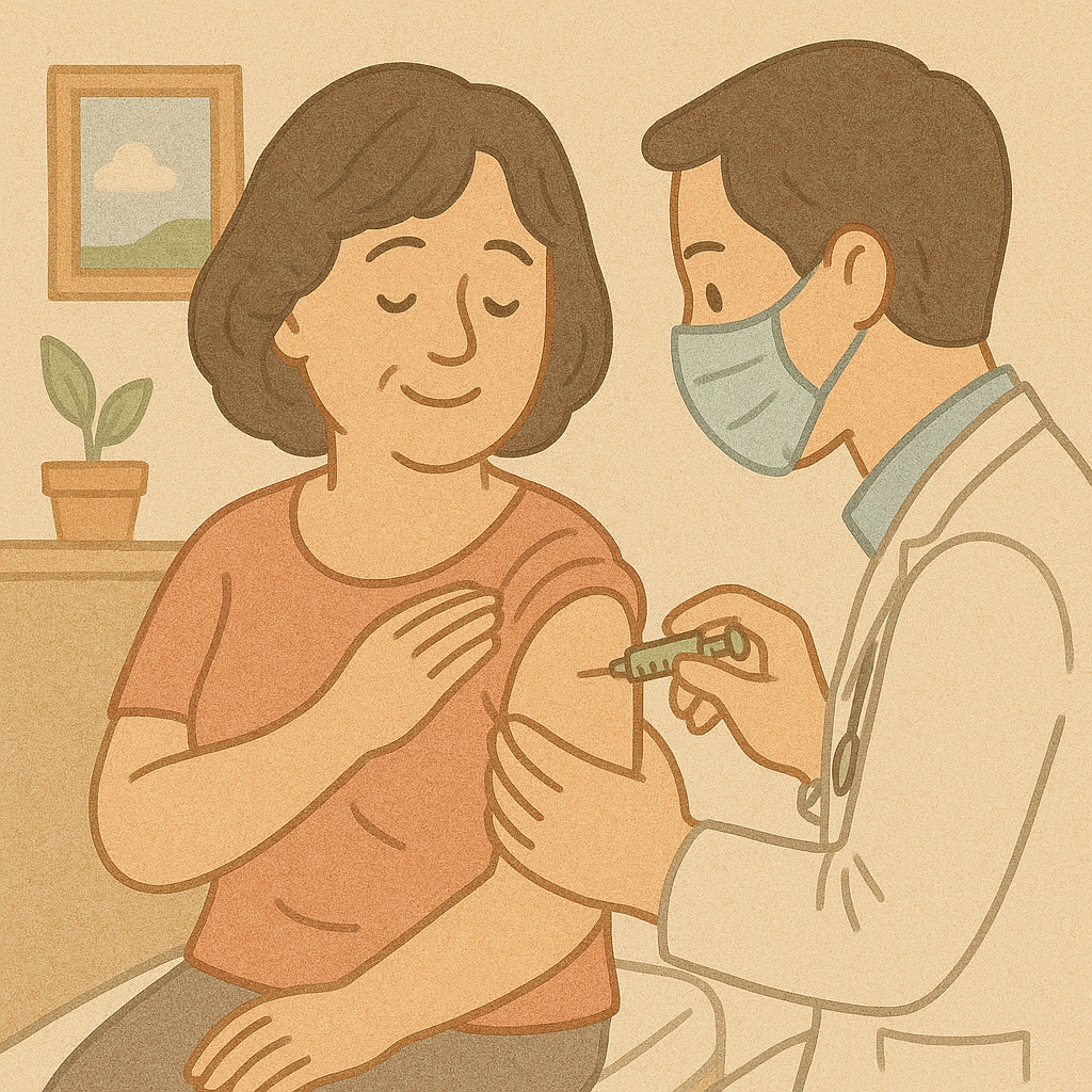 대상포진 백신과 관련된 사진