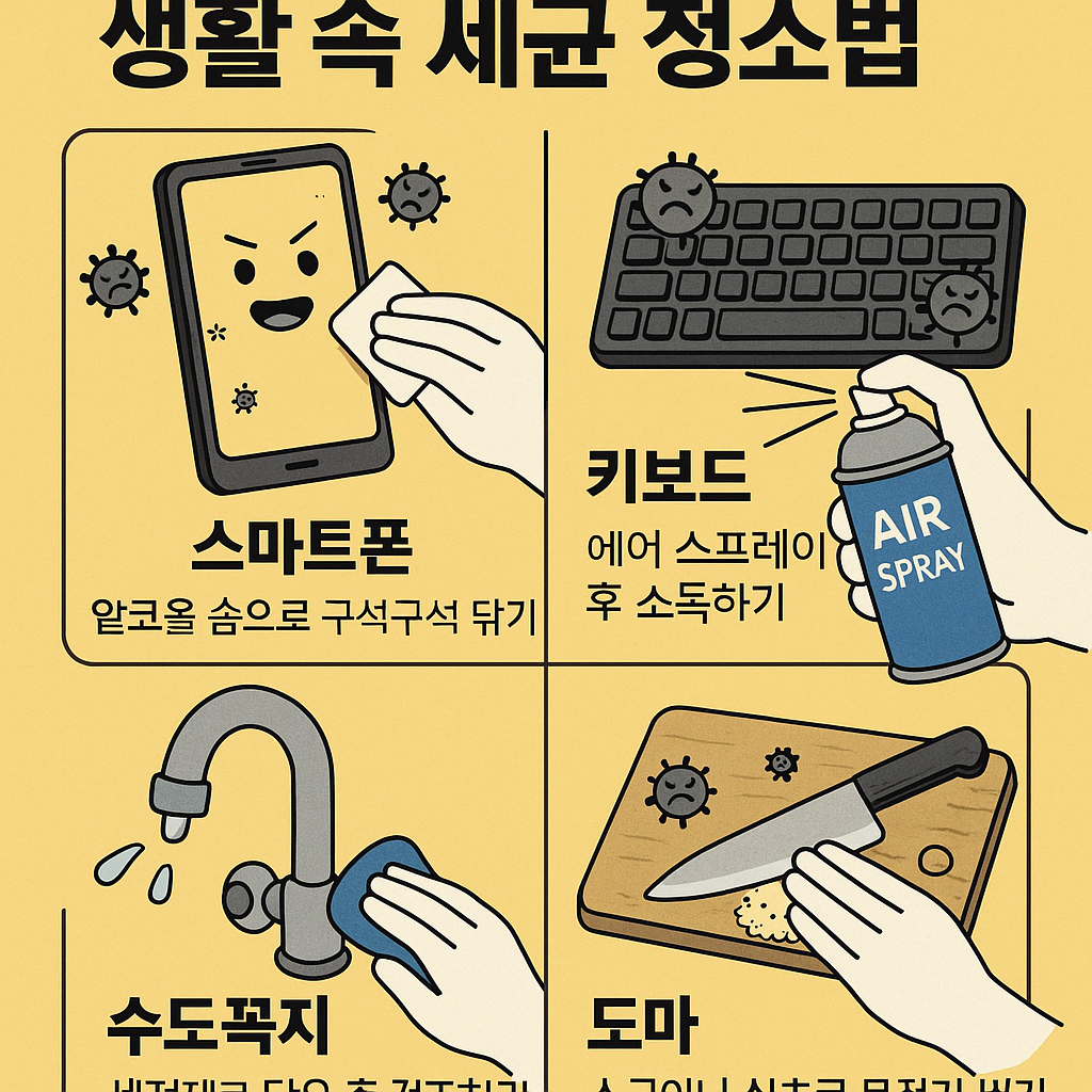 생활 속 세균 청소법