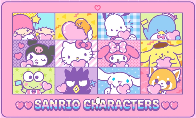 산리오-홈페이지-메인화면