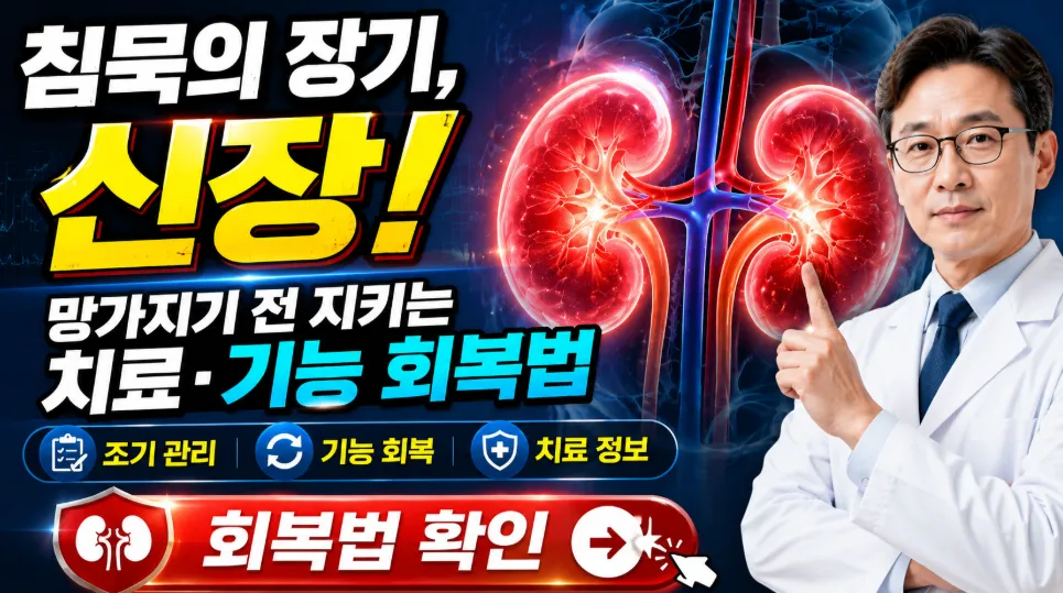 신장 건강 적신호, 무심코 먹던 이 음식 때문일 수 있어요!