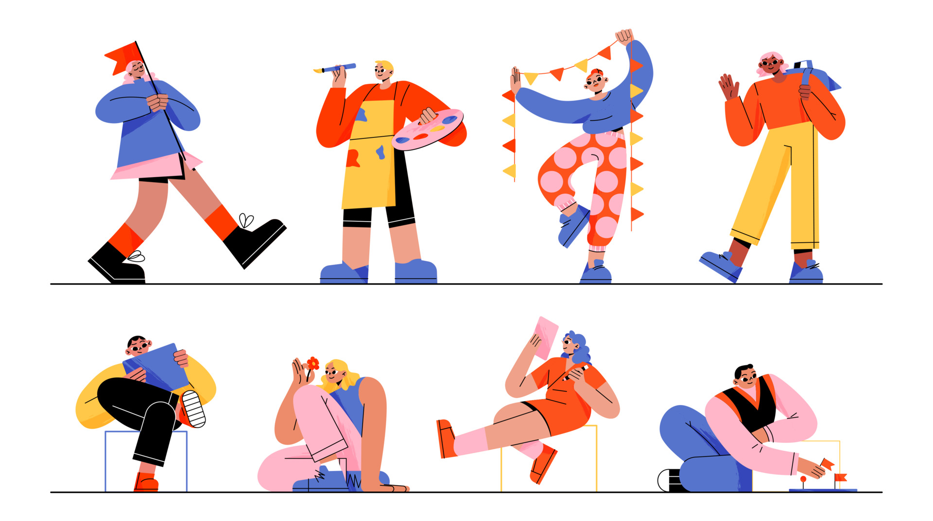 MBTI 성격유형 영어 표현 일러스트