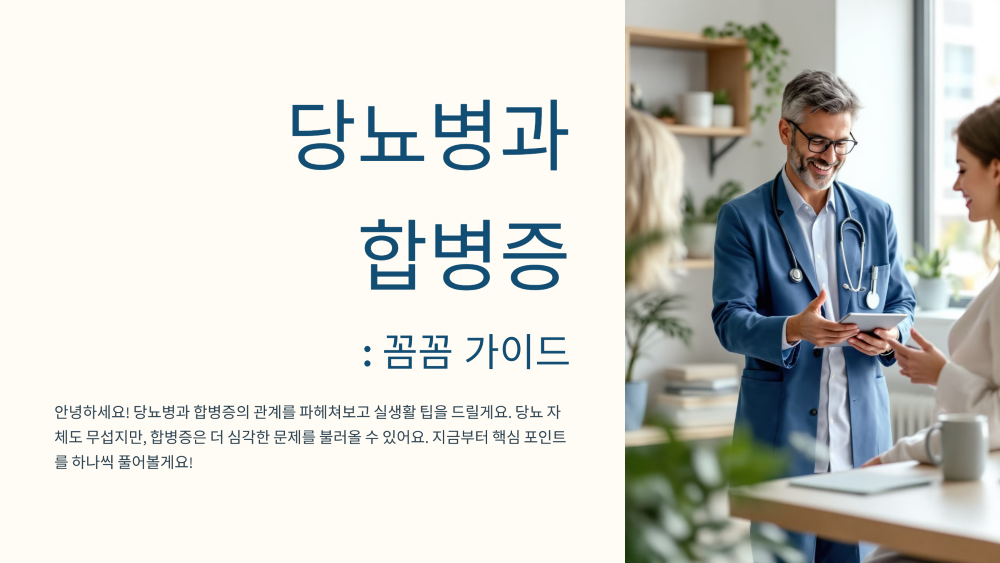 당뇨병과 합병증 시리즈 12편