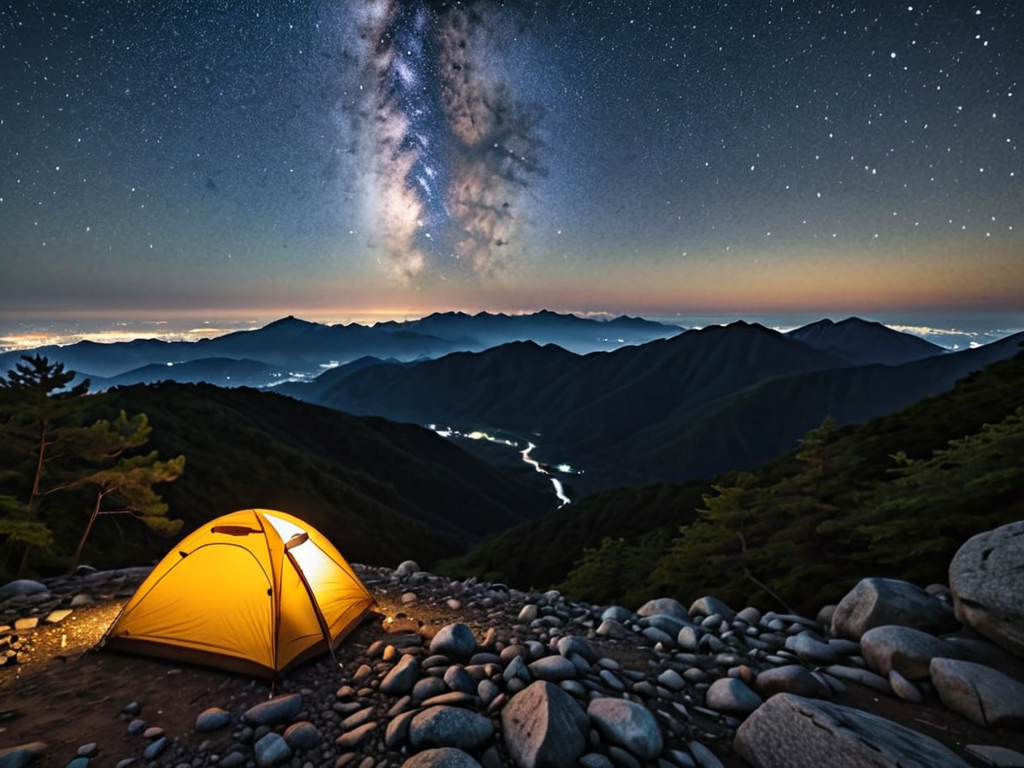 Climbing at night, be sure to keep this in mind! (Safety Rules), Climbing Mt. Bukaksan at night offers a completely