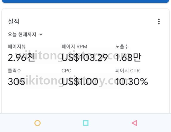 애드센스-수익-인증-블로그-수익-현실