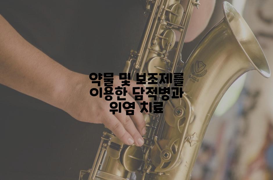 약물 및 보조제를 이용한 담적병과 위염 치료