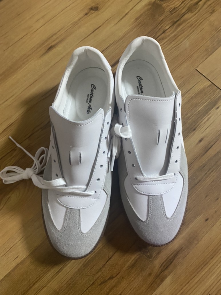 커스텀에이드 소가죽 독일군 스니커즈 베일리 CR0012