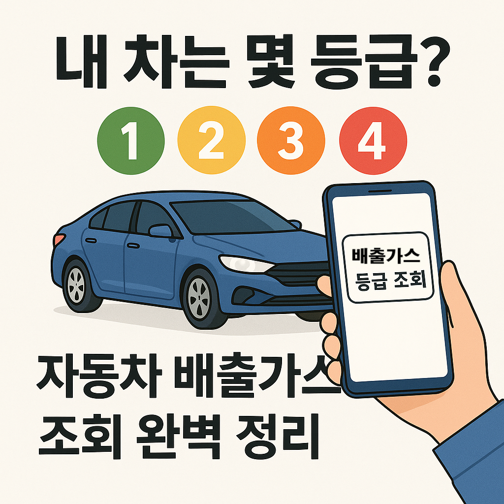 자동차 배출가스 등급제 조회 방법 내 차량 등급 확인 5등급 운행제한 대상 확인 조치사항