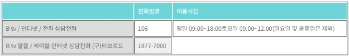 SK 브로드밴드 고객센터
