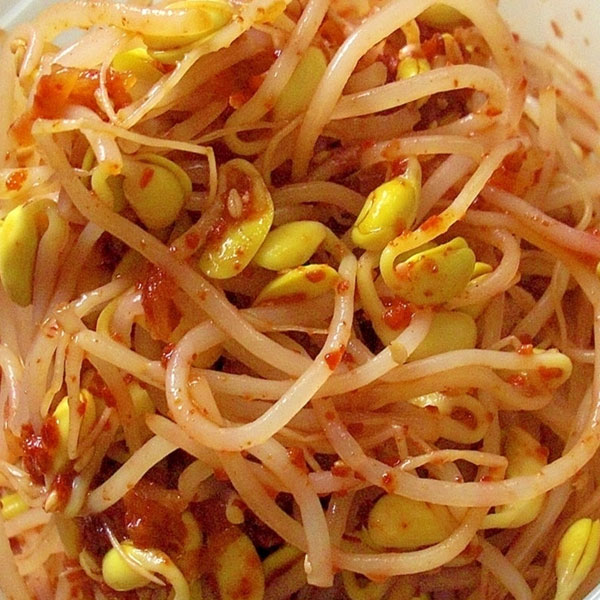 빨간콩나물무침