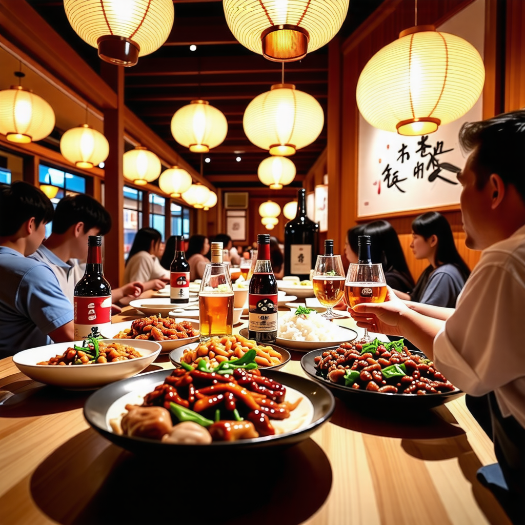 전통주 맛집을 표현한 AI 이미지