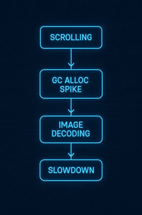CollectionView에서 간헐적인 스크롤 끊김