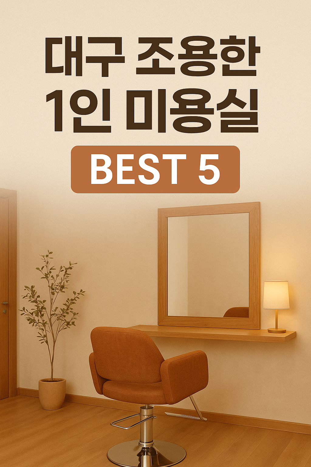 대구 프라이빗 미용실 추천|조용한 감성 1인실 헤어샵 BEST 5