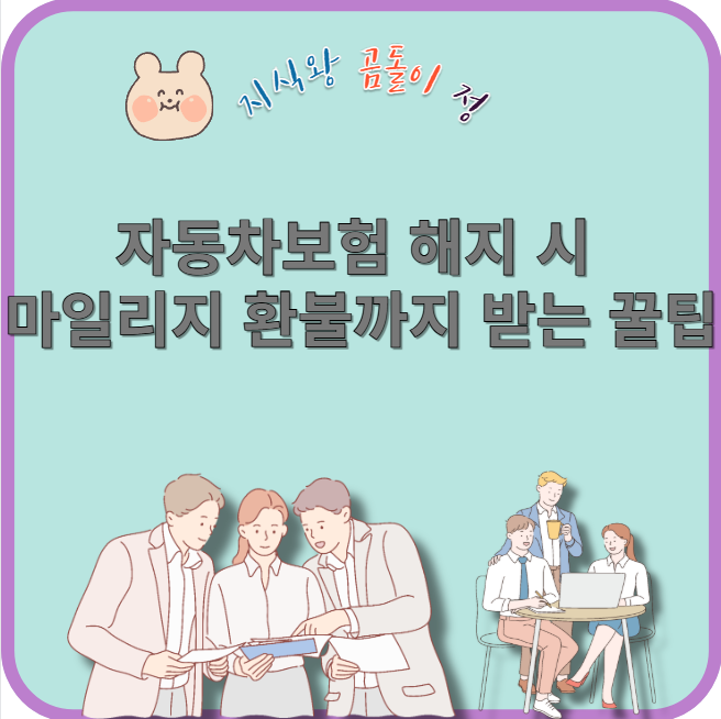 자동차보험 해지 시 마일리지 환불까지 받는 꿀팁