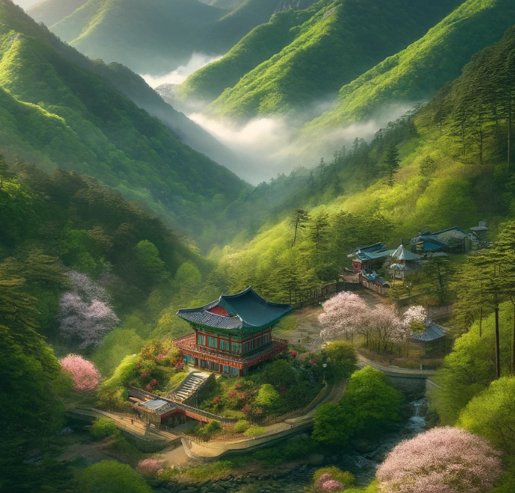 운문산의 자연경관 사진