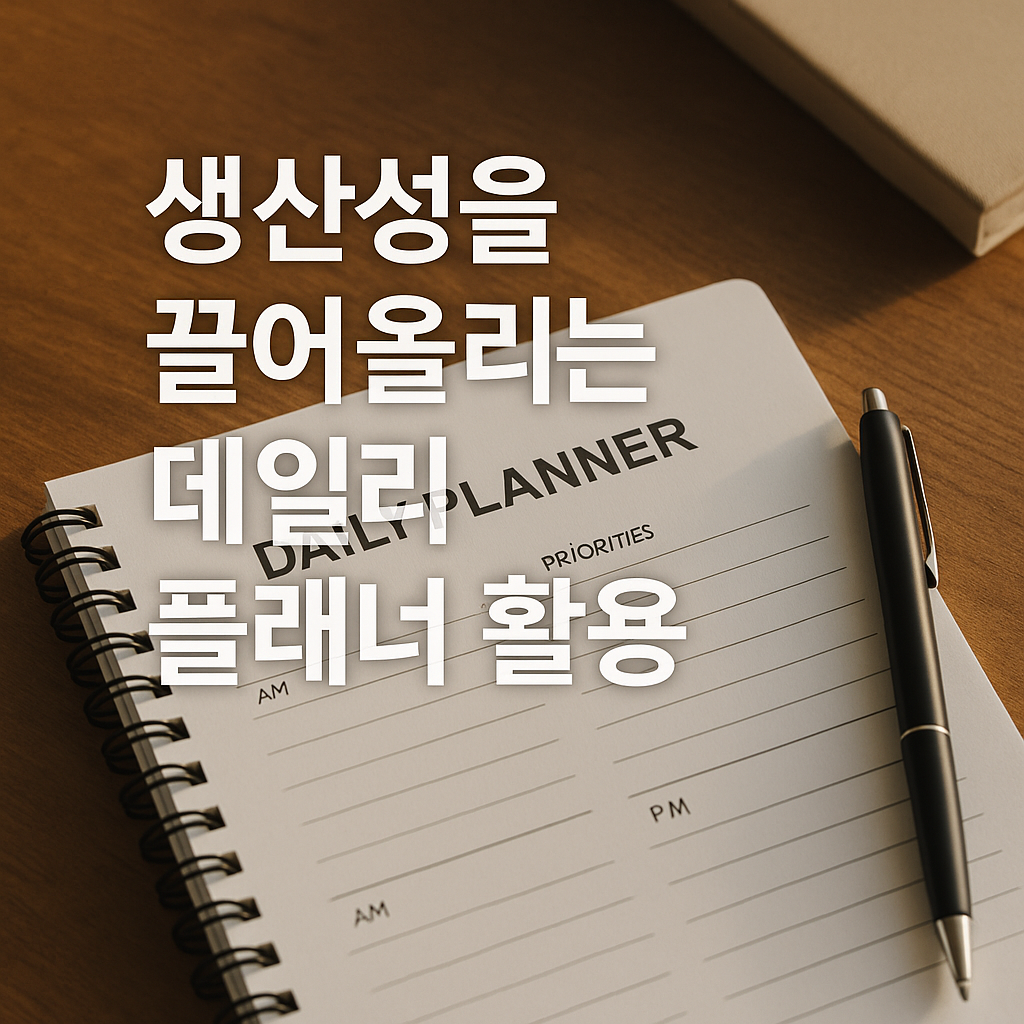 하루를 바꾸는 데일리 플래너 활용법과 작성 전략
