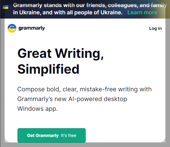 그래머리 grammarly 홈페이지 사진