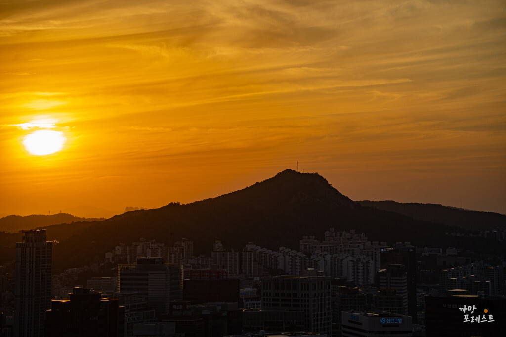 잠두봉 포토 아일랜드 안산 일몰