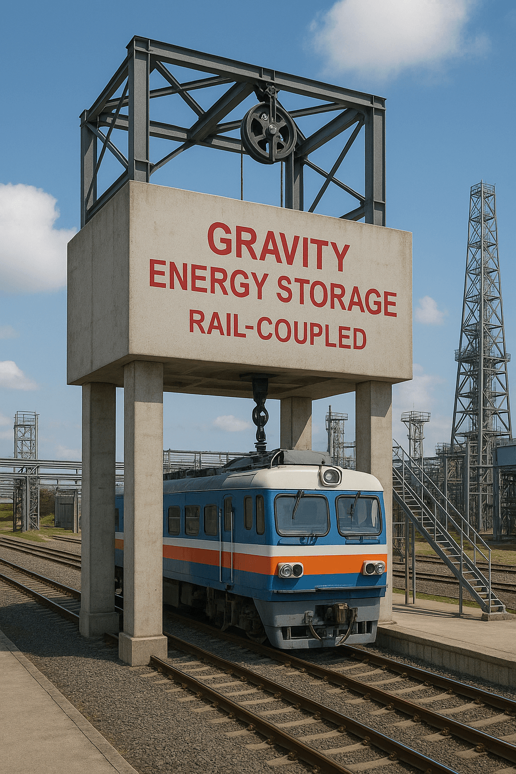철도 연계형 중력저장 시스템