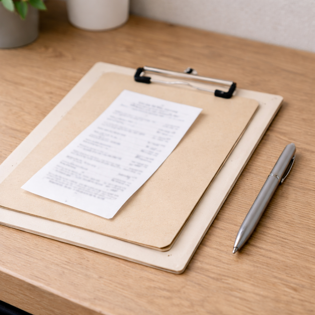 원형탈모 치료 후 실손보험 청구 서류를 준비하는 상황을 상징한 이미지