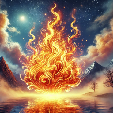 태몽에서의 불: 강렬한 에너지와 변화