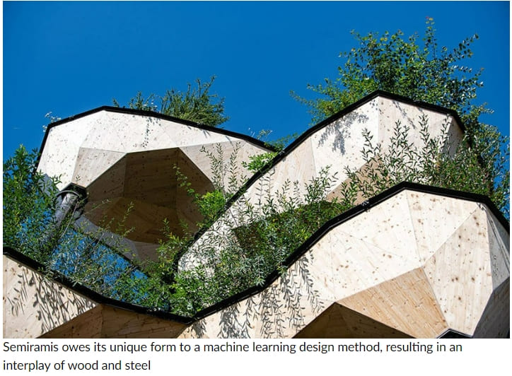 로봇과 인공 지능의 콜라보 '수직 정원': ETH Zurich VIDEO: ETH zurich completes 'semiramis' hanging garden, built with the help of robots