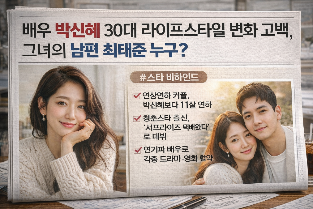 박신혜 30대 변화와 남편 최태준 러브스토리
