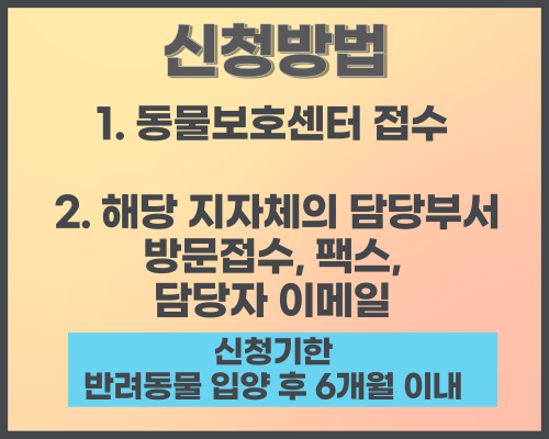 유실&middot;유기 동물 입양비