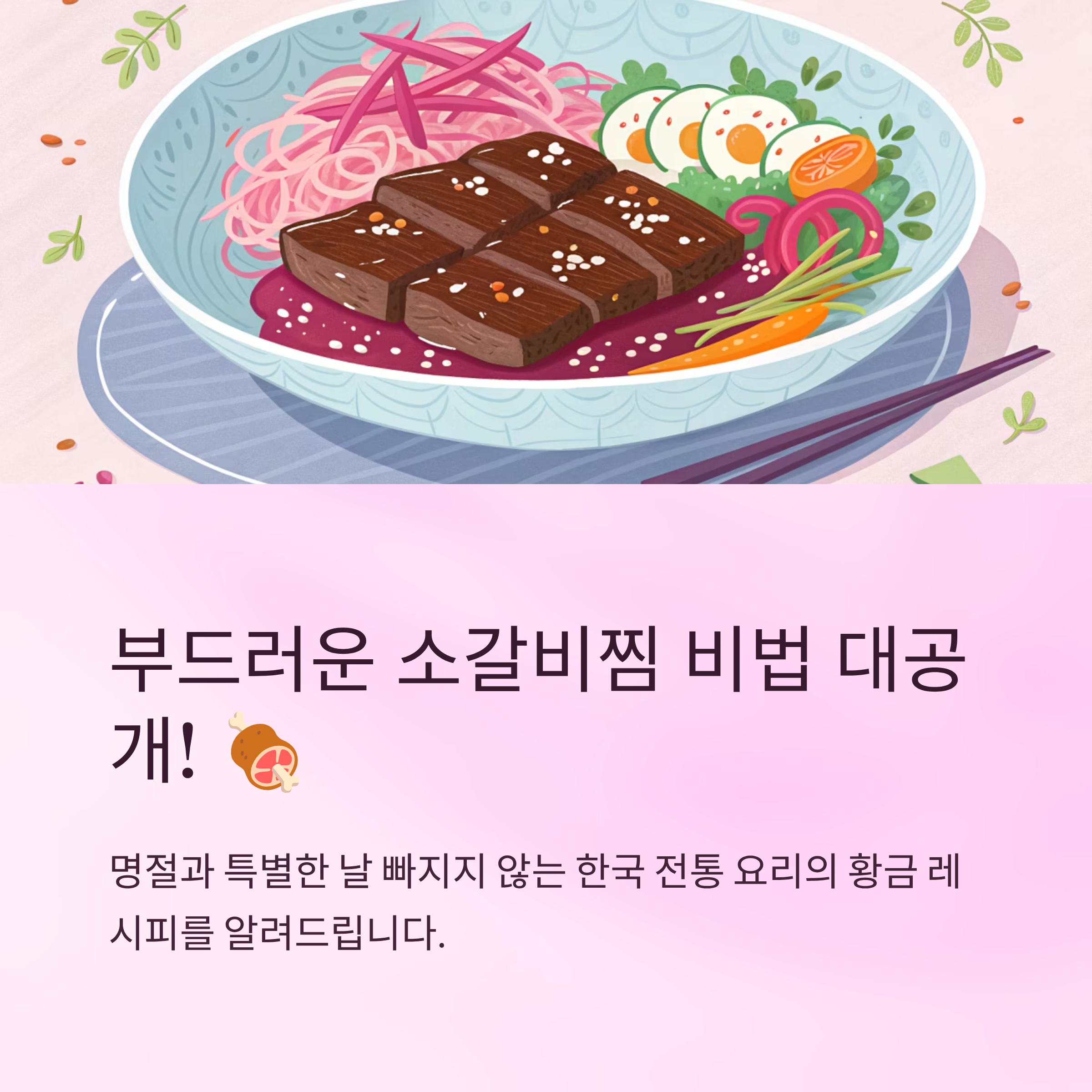 소갈비찜 레시피 부드럽게 만드는 비법