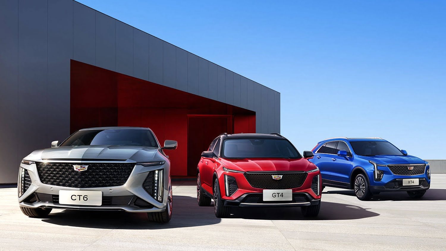 좌측부터 캐딜락 CT6&#44; GT4&#44; XT4