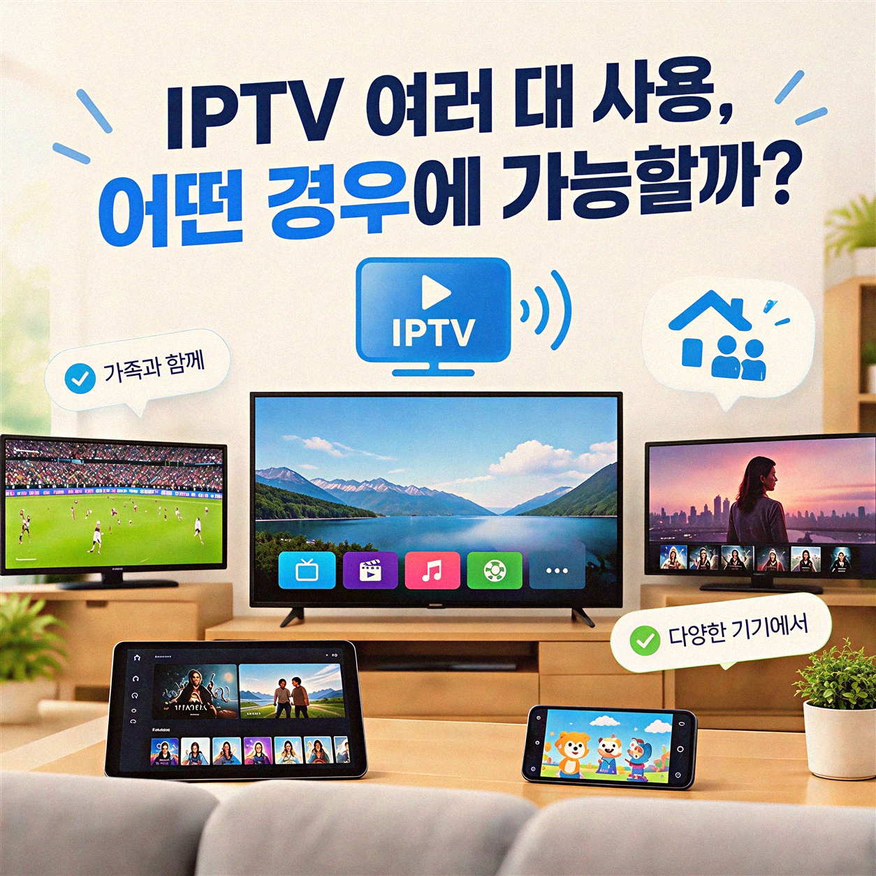 LG 엘지 U+ IPTV를 여러 대 설치할 수 있을까요?