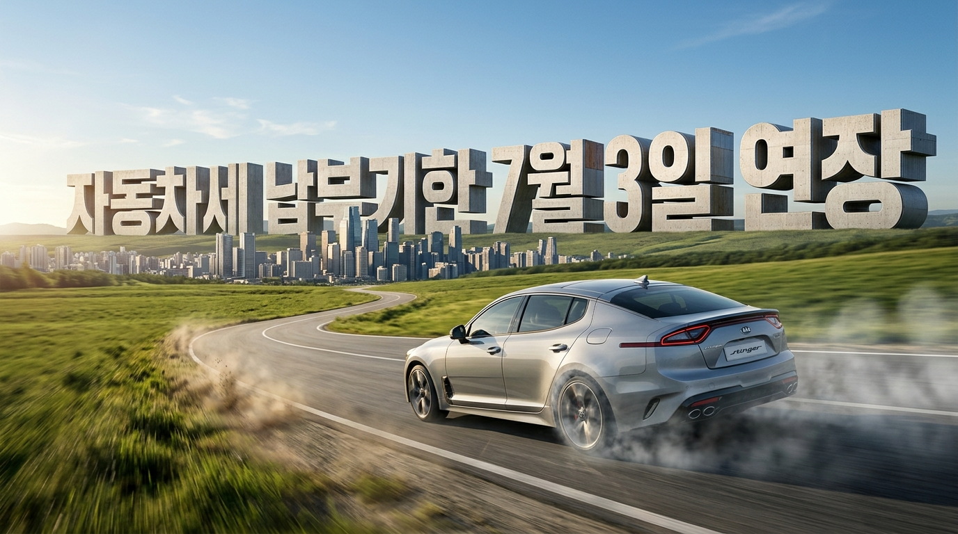 자동차세 납부기한 7월 3일 연장｜위택스 중단 시간과 납부 지연 가산세 정리