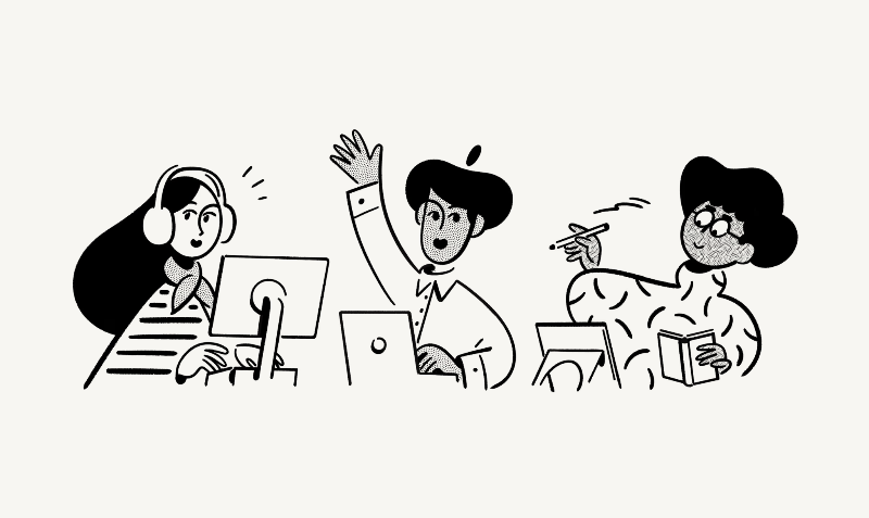 노션 다양한 보기를 상징적으로 나타내는 이미지