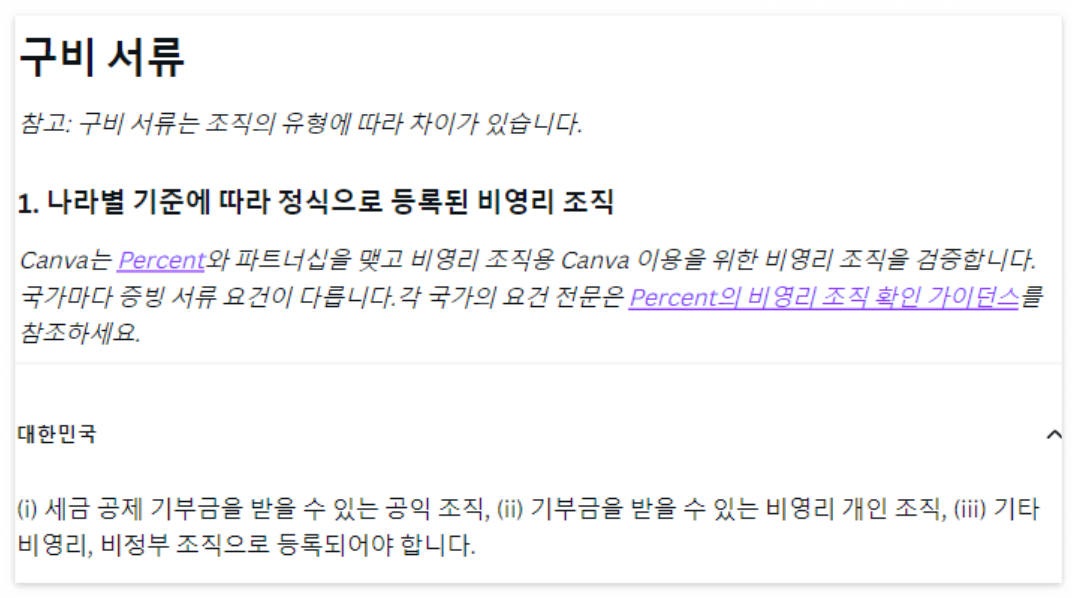 구비 서류