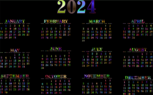 2024년 달력
