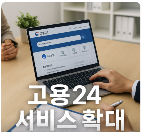 고용24의 혁신 (맞춤형 화면, AI서비스, UI개편)